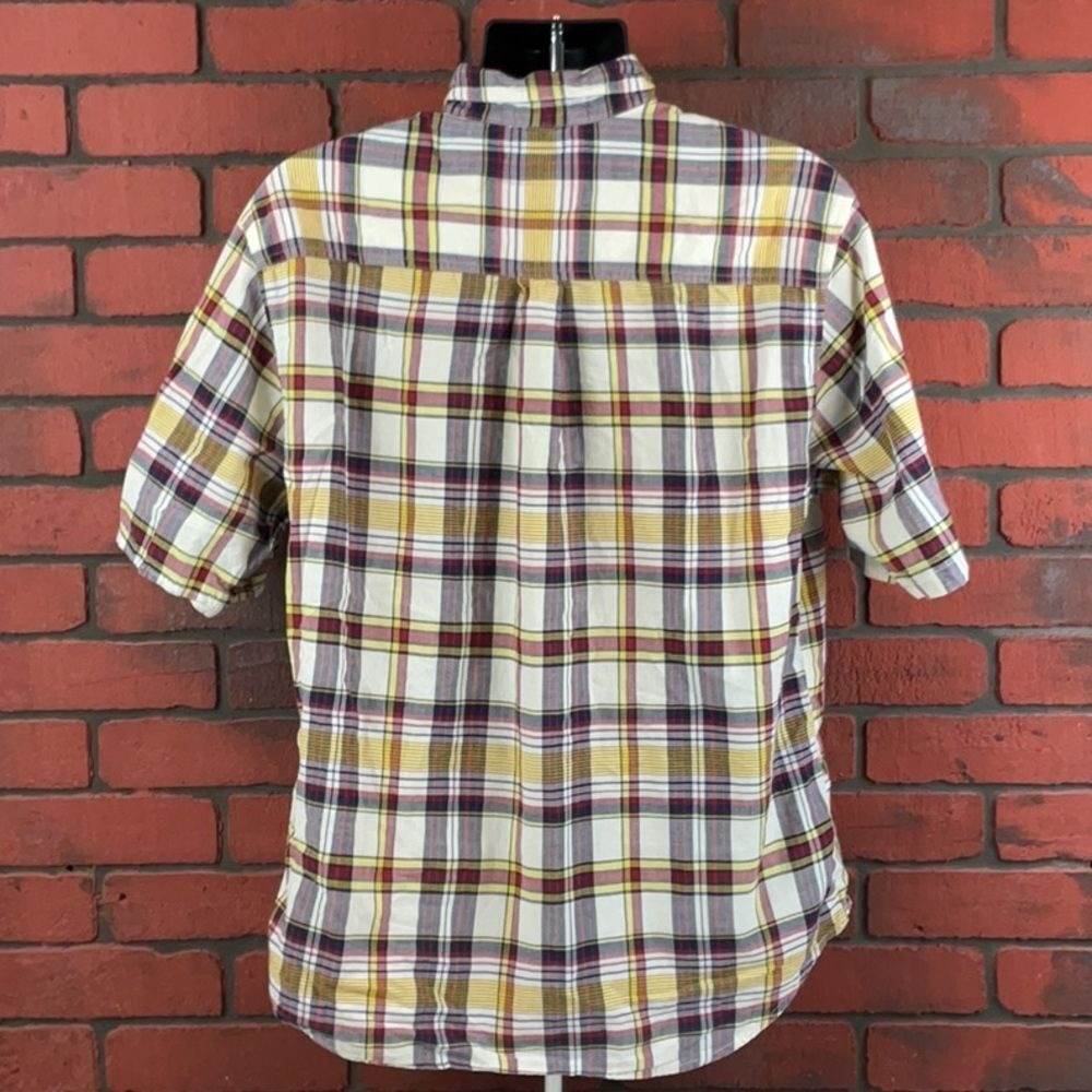 Woolrich Shirt‎ Mens Large Short Sleeve Plaid Button Down - Picture 3 of 6